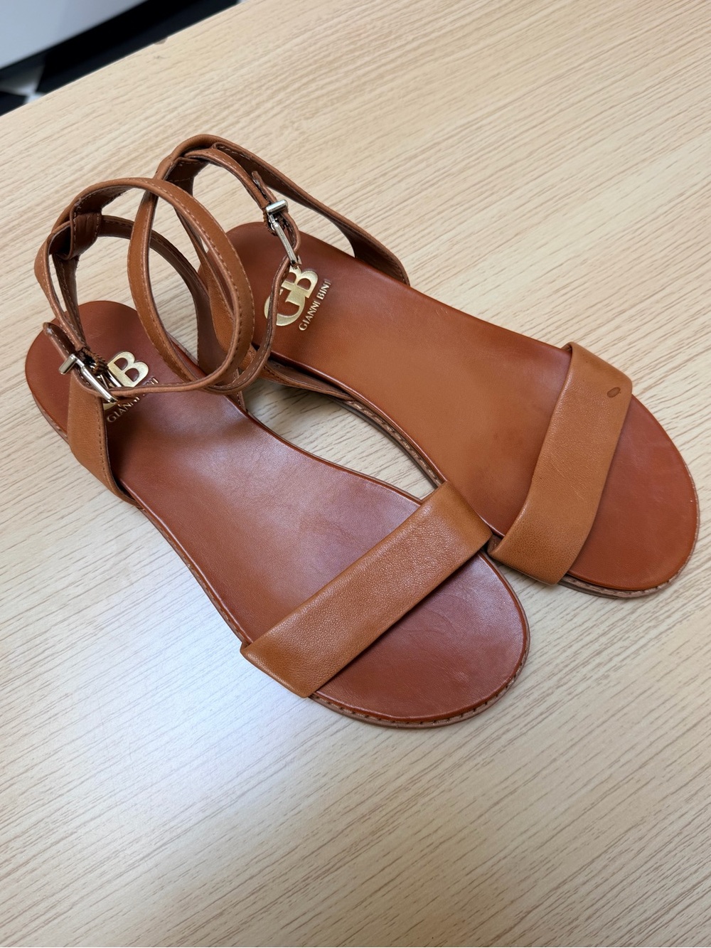 Gianni Bini Brown Strap Sandal